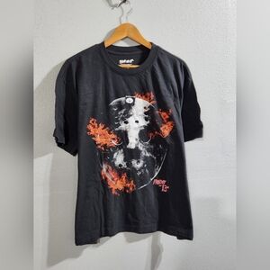Halloween Friday The 13th Black Graphic T-Shirt Men's Size XL Wide